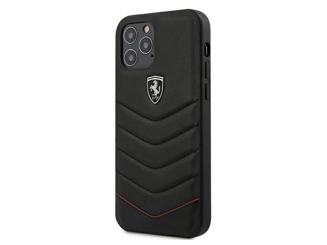 Ferrari FEHQUHCP12LBK iPhone 12 Pro Max 6.7" black/black hardcase Off Track Quilted