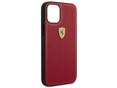 Funda rígida Ferrari FESPEHCP12SRE para iPhone 12 mini de 5,4" roja/roja On Track perforada Funda rígida Ferrari FESPEHCP12SRE para iPhone 12 mini de 5,4" roja/roja On Track perforada