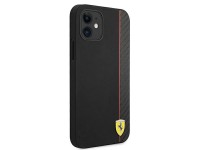Ferrari FESAXHCP12SBK iPhone 12 mini 5.4" black/black hardcase On Track Carbon Stripe