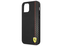Ferrari FESAXHCP12SBK iPhone 12 mini 5.4" black/black hardcase On Track Carbon Stripe