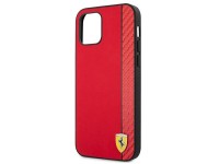 Ferrari FESAXHCP12LRE iPhone 12 Pro Max 6.7" rojo/rojo funda rígida On Track Carbon Stripe Ferrari FESAXHCP12LRE iPhone 12 Pro Max 6.7" rojo/rojo funda rígida On Track Carbon Stripe