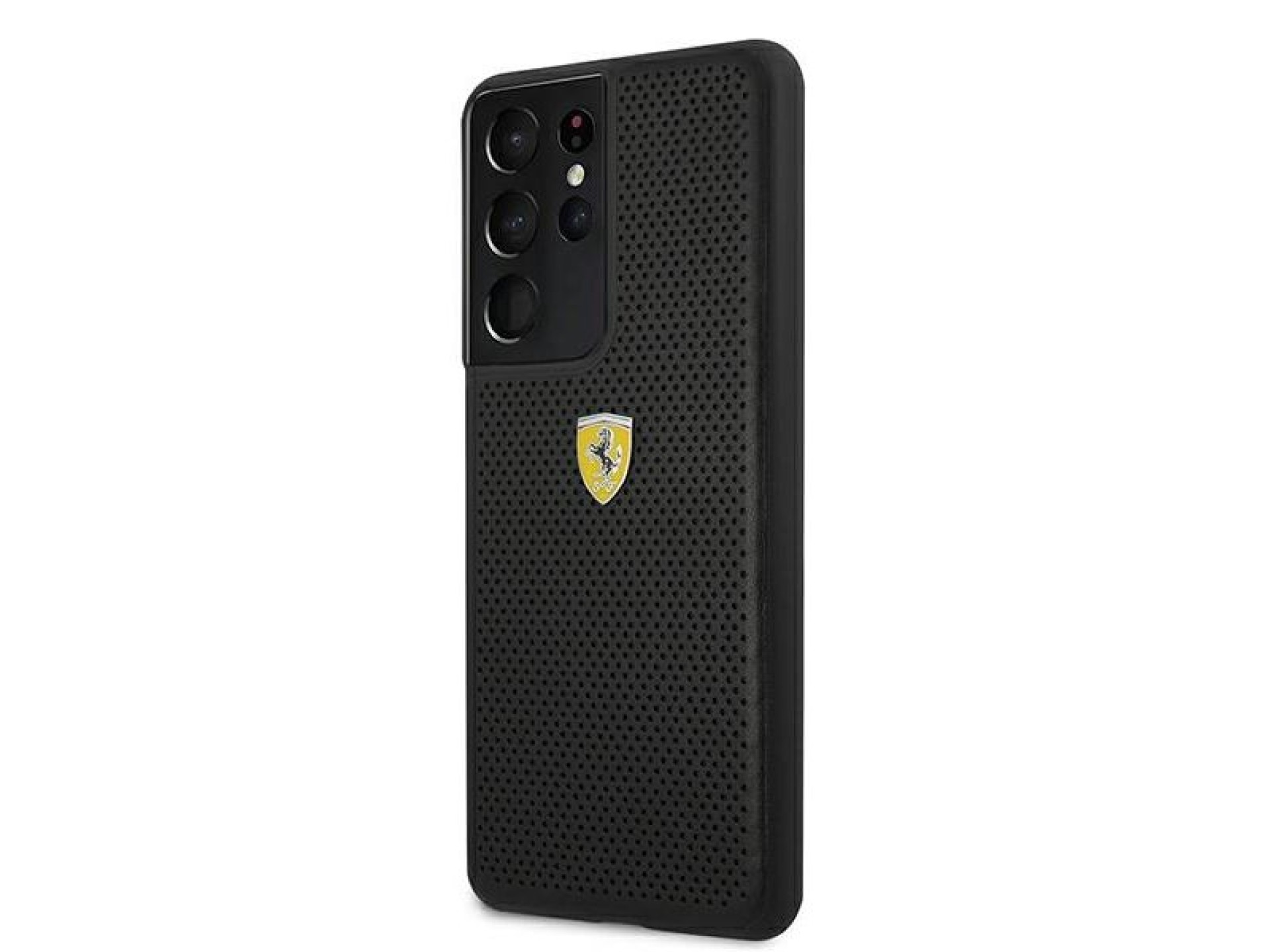 Ferrari FESPEHCS21LBK S21 Ultra G996 estojo rígido preto/preto On Track Perfurado