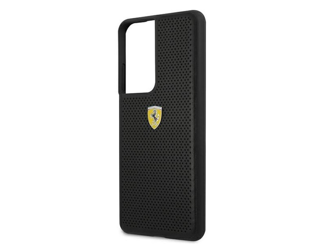 Ferrari FESPEHCS21LBK S21 Ultra G996 estojo rígido preto/preto On Track Perfurado