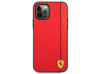 Ferrari FESAXHCP12LRE iPhone 12 Pro Max 6.7" rojo/rojo funda rígida On Track Carbon Stripe Ferrari FESAXHCP12LRE iPhone 12 Pro Max 6.7" rojo/rojo funda rígida On Track Carbon Stripe
