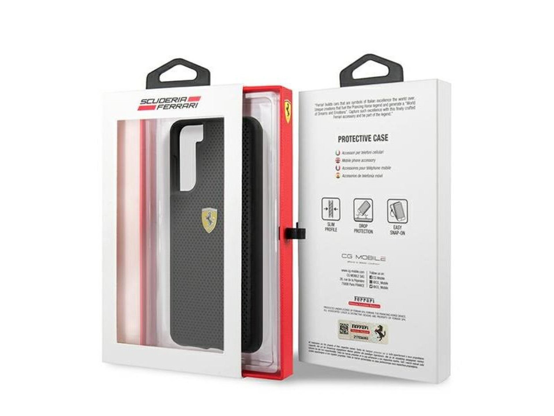Ferrari FESPEHCS21MBK S21+ G996 black/black hardcase On Track Perforated