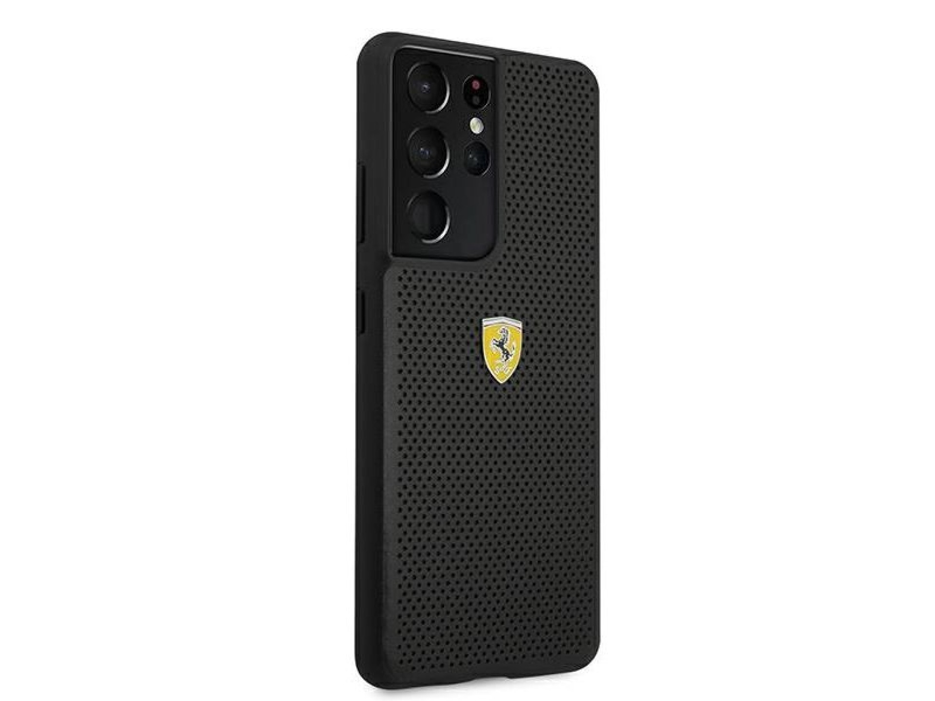 Ferrari FESPEHCS21LBK S21 Ultra G996 estojo rígido preto/preto On Track Perfurado