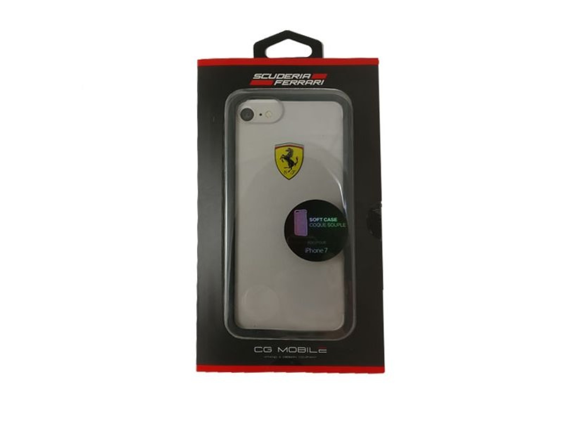 Ferrari Hardcase FEHCRFP7BK iPhone 7/8 /SE 2020 / SE 2022 transparent/black