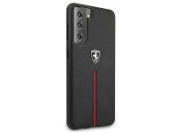 Ferrari FEOSIHCS21SBK S21 G991 negro/negro estuche rígido Off Track cuero nailon con franja Ferrari FEOSIHCS21SBK S21 G991 negro/negro estuche rígido Off Track cuero nailon con franja