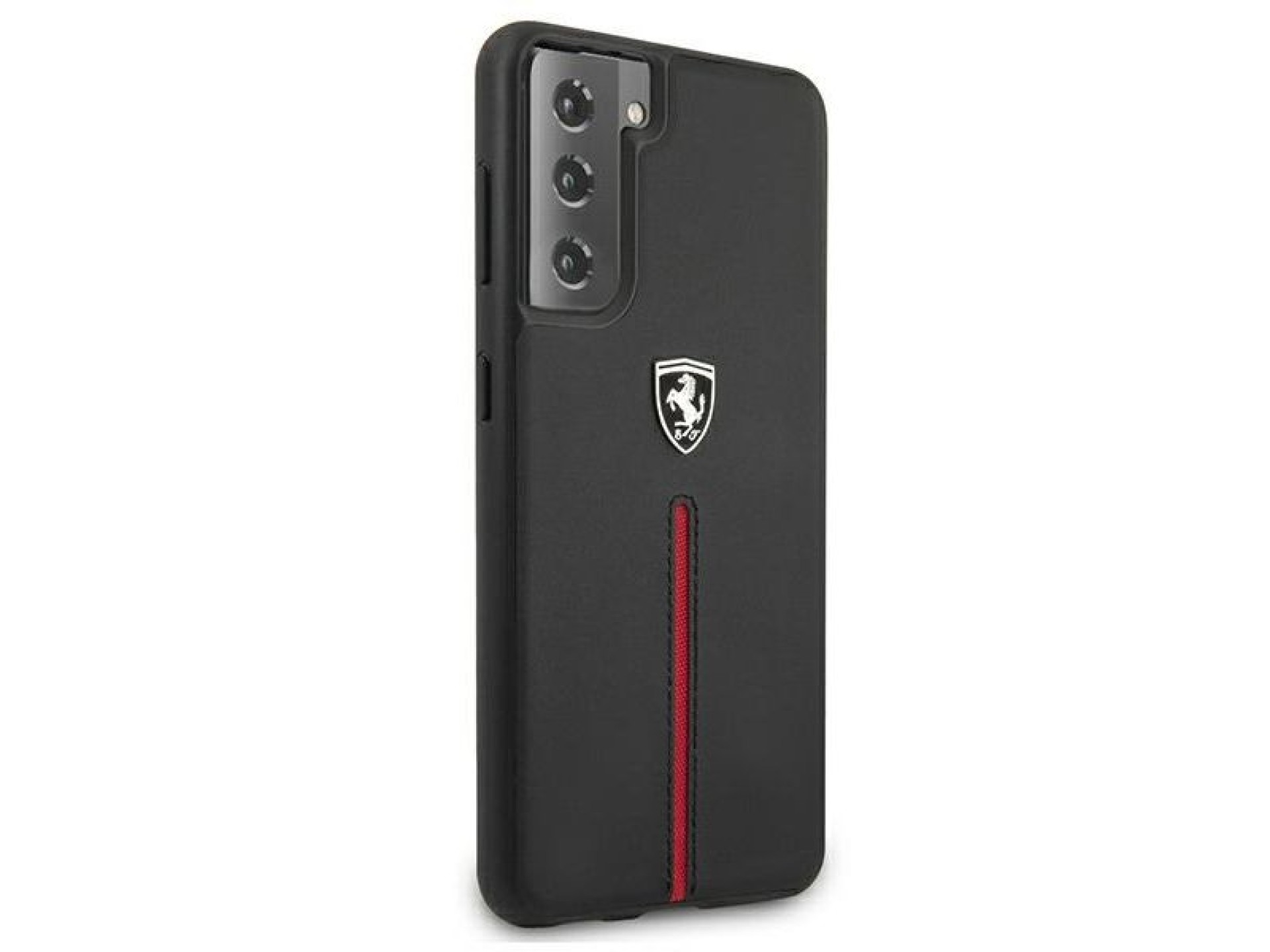 Ferrari FEOSIHCS21SBK S21 G991 negro/negro estuche rígido Off Track cuero nailon con franja