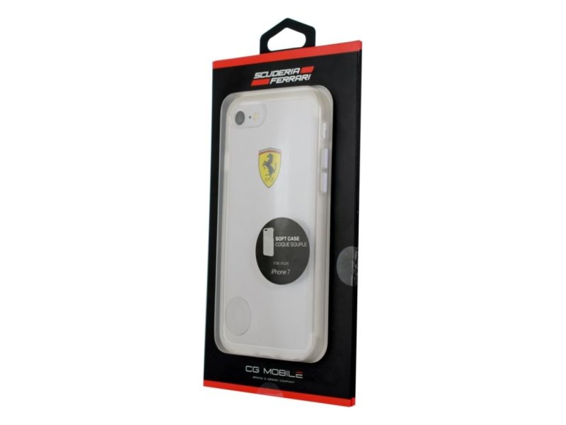 Capa dura Ferrari FEHCRFP7TR1 iPhone 7/8 /SE 2020 / SE 2022 transparente