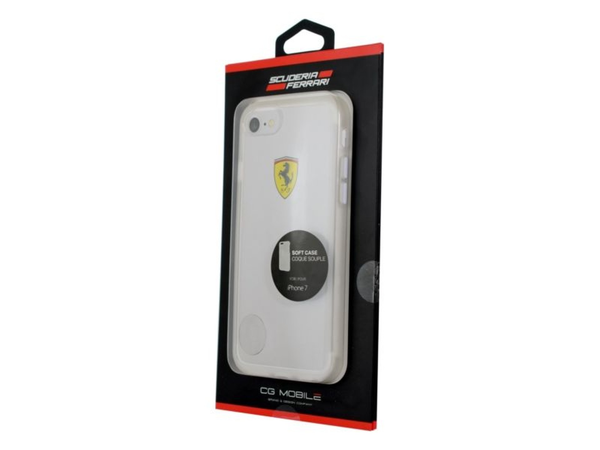 Capa dura Ferrari FEHCRFP7TR1 iPhone 7/8 /SE 2020 / SE 2022 transparente