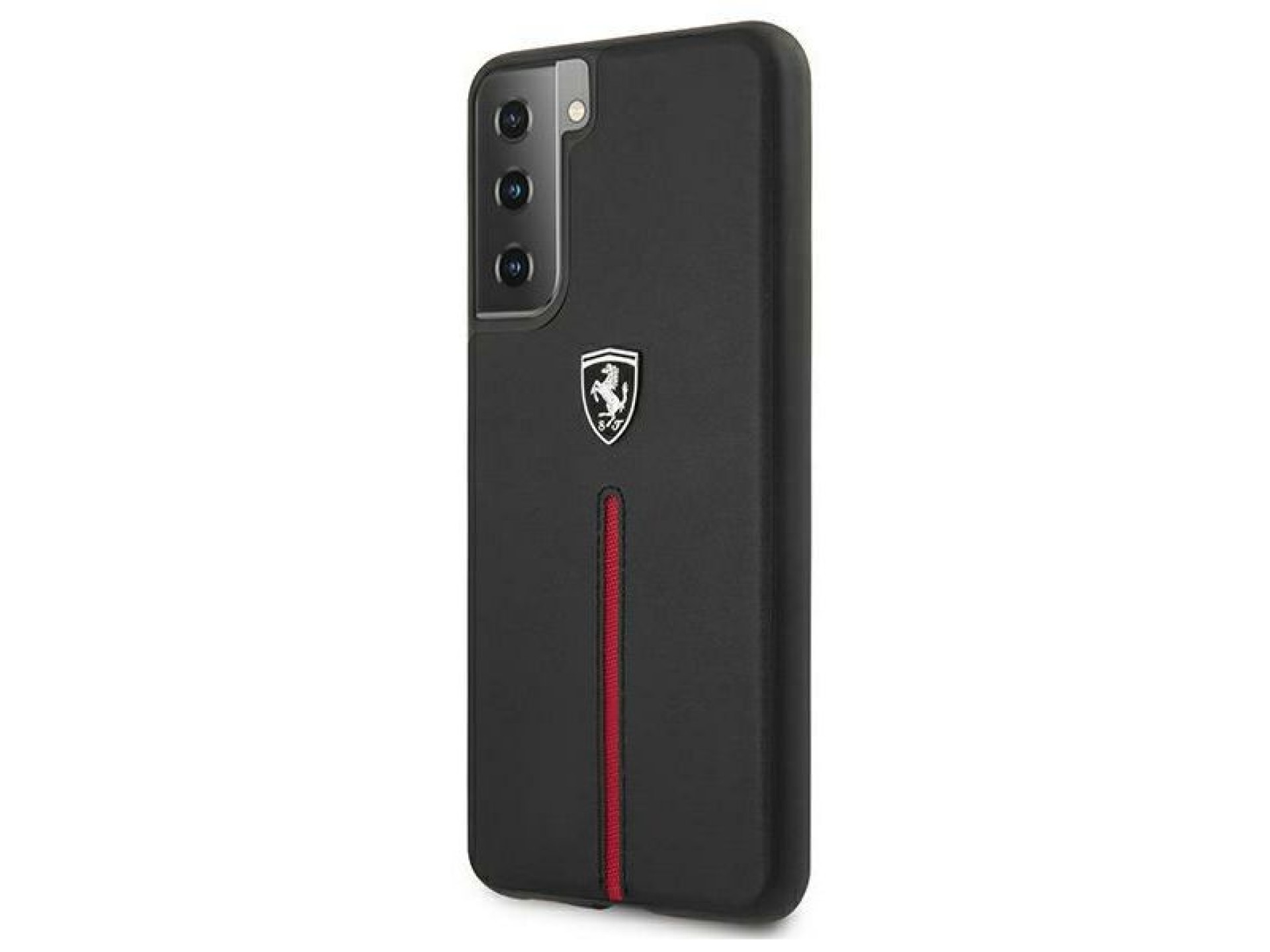 Ferrari FEOSIHCS21SBK S21 G991 negro/negro estuche rígido Off Track cuero nailon con franja