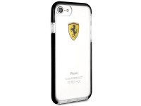 Funda rígida Ferrari FEGLHCP7BK para iPhone 7/8 SE 2020/SE 2022, resistente a golpes, transparente, Funda rígida Ferrari FEGLHCP7BK para iPhone 7/8 SE 2020/SE 2022, resistente a golpes, transparente,