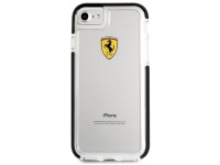 Funda rígida Ferrari FEGLHCP7BK para iPhone 7/8 SE 2020/SE 2022, resistente a golpes, transparente, Funda rígida Ferrari FEGLHCP7BK para iPhone 7/8 SE 2020/SE 2022, resistente a golpes, transparente,