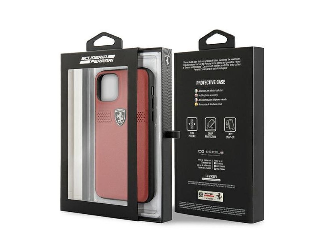 Ferrari FEOBAHCN58RE iPhone 11 Pro 5.8" red/red hardcase Off Track Leather