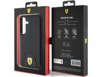 Ferrari Carbon Stitched Bottom case for Samsung Galaxy S24 - black Ferrari Carbon Stitched Bottom case for Samsung Galaxy S24 - black