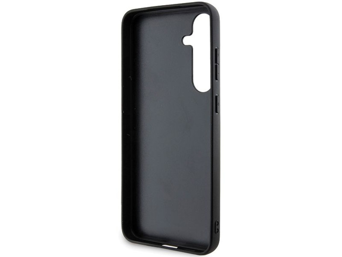 Capa inferior com costura em fibra de carbono Ferrari para Samsung Galaxy S24+ - preta