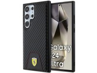 Ferrari Carbon Stitched Bottom case for Samsung Galaxy S24 Ultra - black Ferrari Carbon Stitched Bottom case for Samsung Galaxy S24 Ultra - black