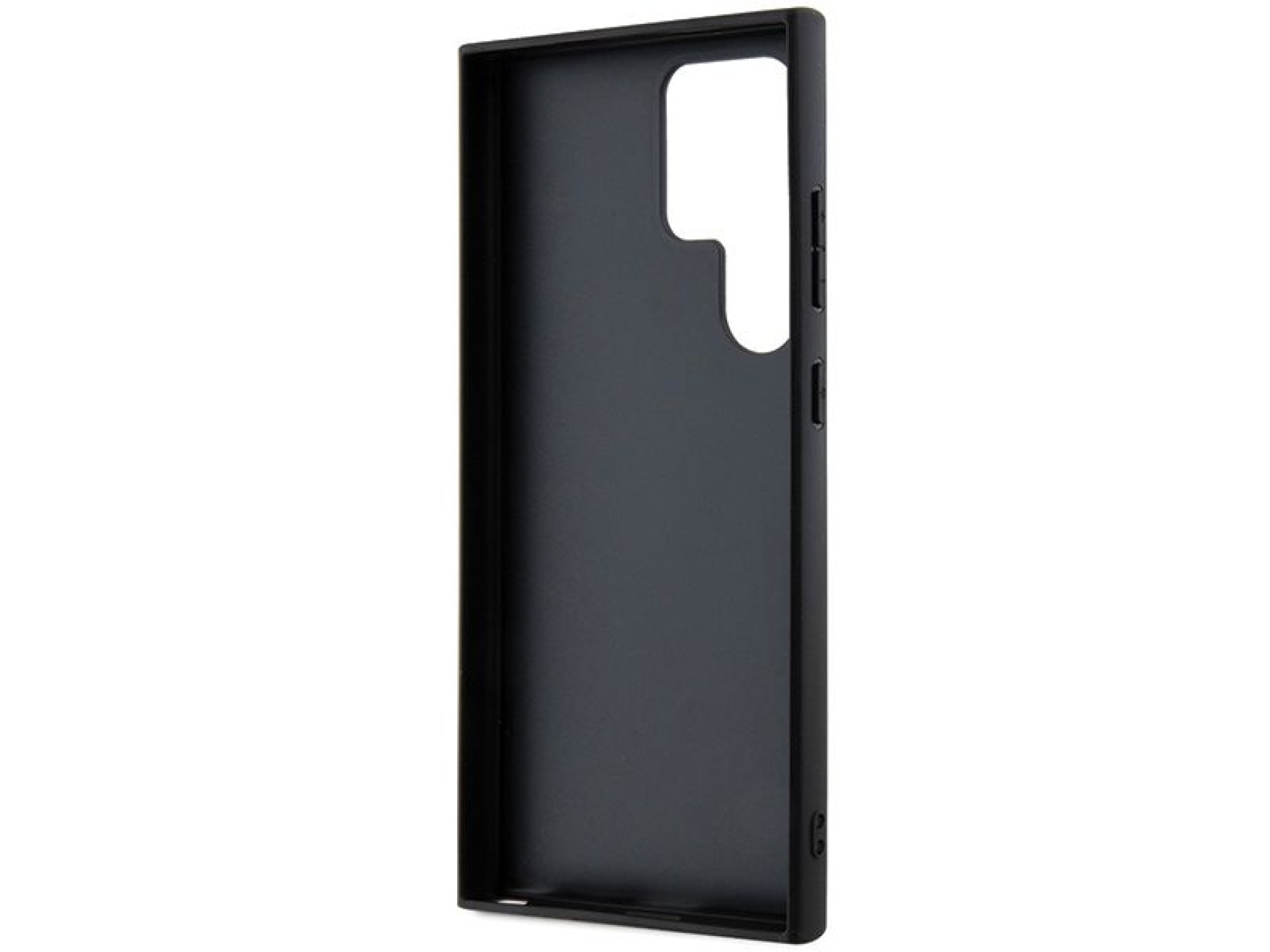 Ferrari Carbon Stitched Bottom case for Samsung Galaxy S24 Ultra - black