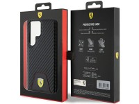 Ferrari Carbon Stitched Bottom case for Samsung Galaxy S24 Ultra - black Ferrari Carbon Stitched Bottom case for Samsung Galaxy S24 Ultra - black