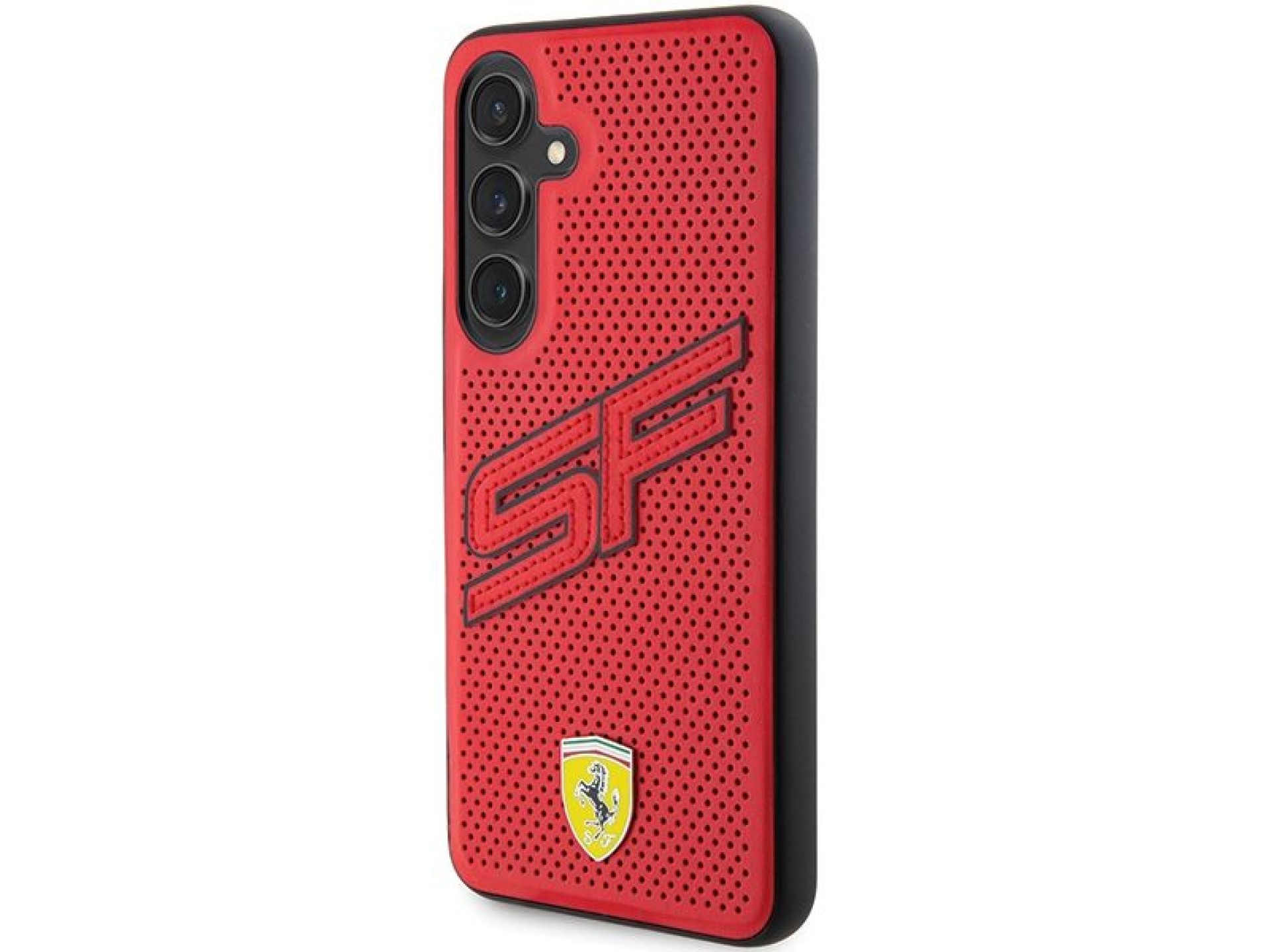 Funda perforada Ferrari Big SF para Samsung Galaxy S24+ - roja