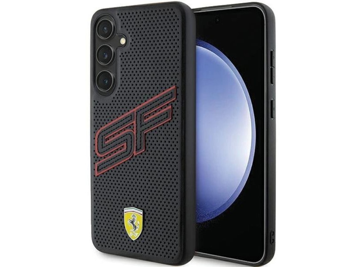 Capa Ferrari Big SF Perfurada para Samsung Galaxy S24+ - preta