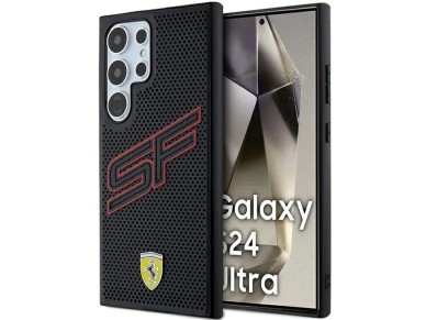 Capa Ferrari Big SF Perfurada para Samsung Galaxy S24 Ultra - preta