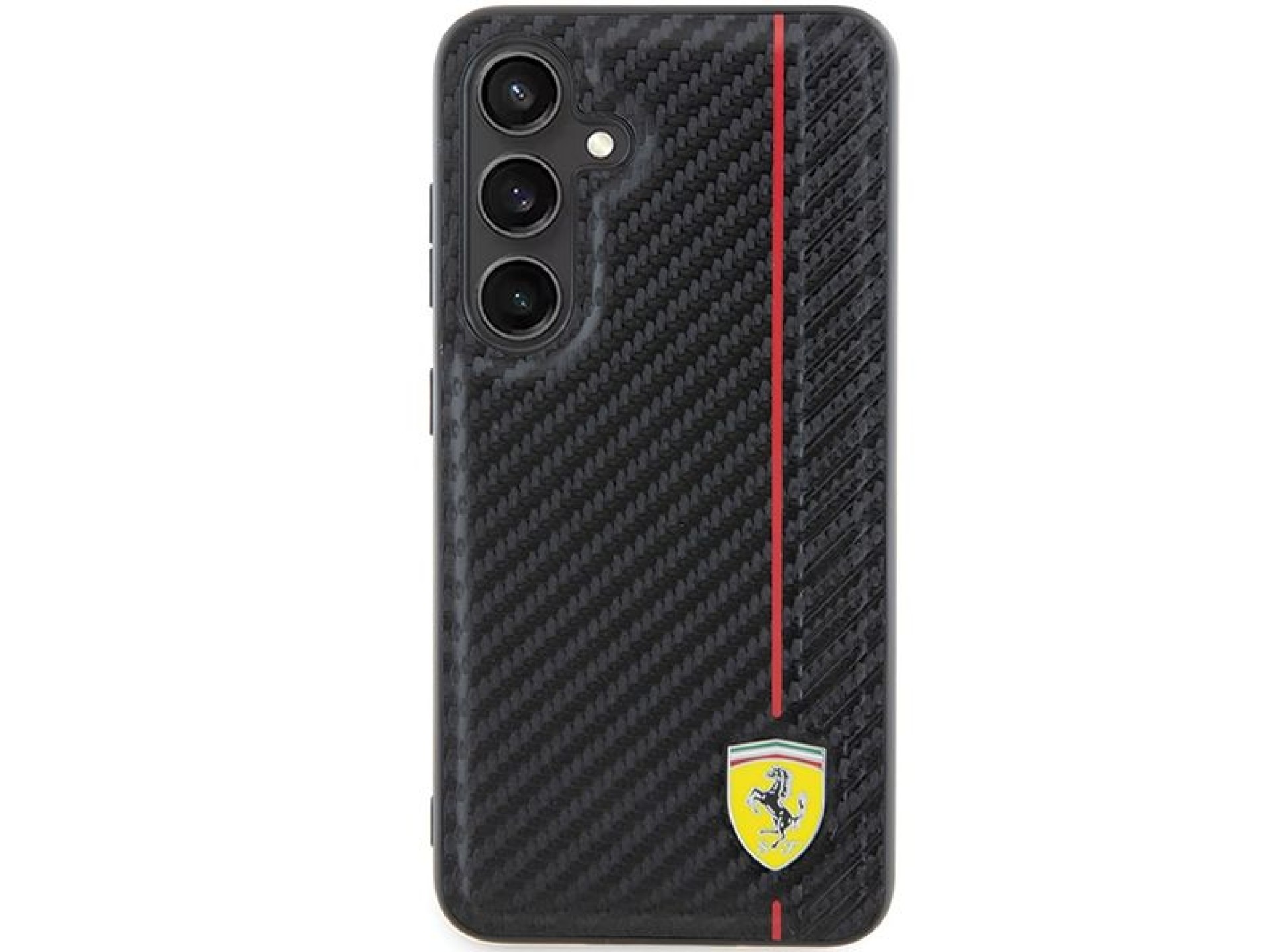Funda Ferrari Carbon Printed Line para Samsung Galaxy S24 - negra