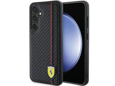 Ferrari Carbon Printed Line case for Samsung Galaxy S24 - black Ferrari Carbon Printed Line case for Samsung Galaxy S24 - black