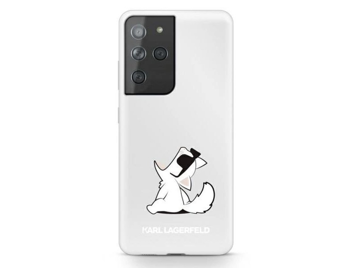 Karl Lagerfeld Choupette Fun Case for Samsung Galaxy S21 Ultra - Transparent