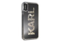 Funda para iPhone X/Xs con logo Karl de Karl Lagerfeld y purpurina - Negra Funda para iPhone X/Xs con logo Karl de Karl Lagerfeld y purpurina - Negra