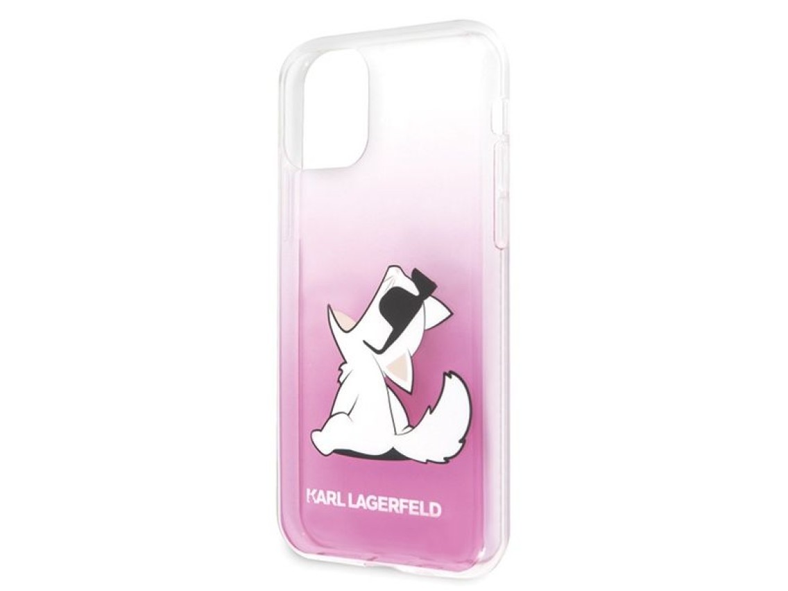 Funda para iPhone 11 Pro Karl Lagerfeld Choupette Fun - Rosa