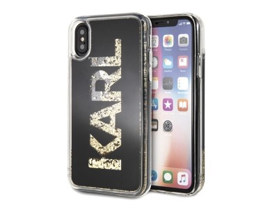 Karl Lagerfeld Karl Logo Glitter iPhone X/Xs Case - Black Karl Lagerfeld Karl Logo Glitter iPhone X/Xs Case - Black