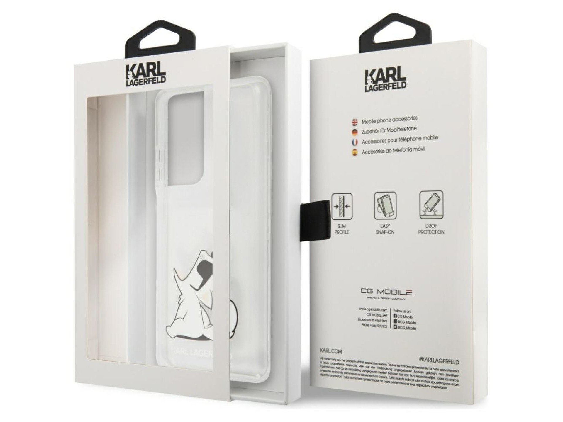 Karl Lagerfeld Choupette Fun Case for Samsung Galaxy S21 Ultra - Transparent