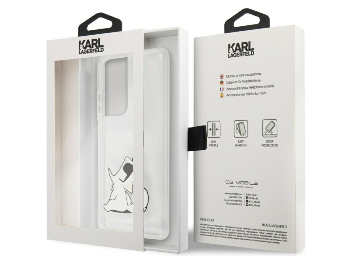 Karl Lagerfeld Choupette Fun Case for Samsung Galaxy S21 Ultra - Transparent