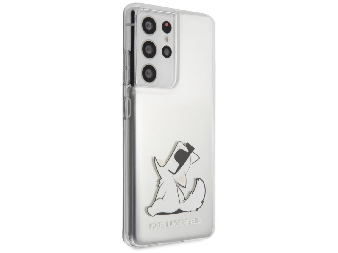 Karl Lagerfeld Choupette Fun Case for Samsung Galaxy S21 Ultra - Transparent