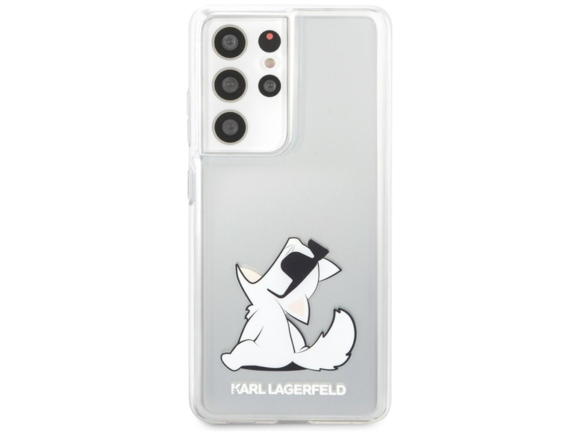 Karl Lagerfeld Choupette Fun Case for Samsung Galaxy S21 Ultra - Transparent
