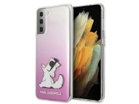 Funda divertida Karl Lagerfeld Choupette para Samsung Galaxy S21+ - Rosa Funda divertida Karl Lagerfeld Choupette para Samsung Galaxy S21+ - Rosa