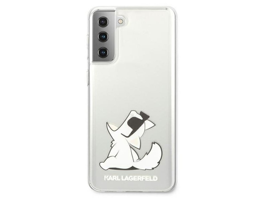 Karl Lagerfeld Choupette Fun Case for Samsung Galaxy S21+ - Transparent