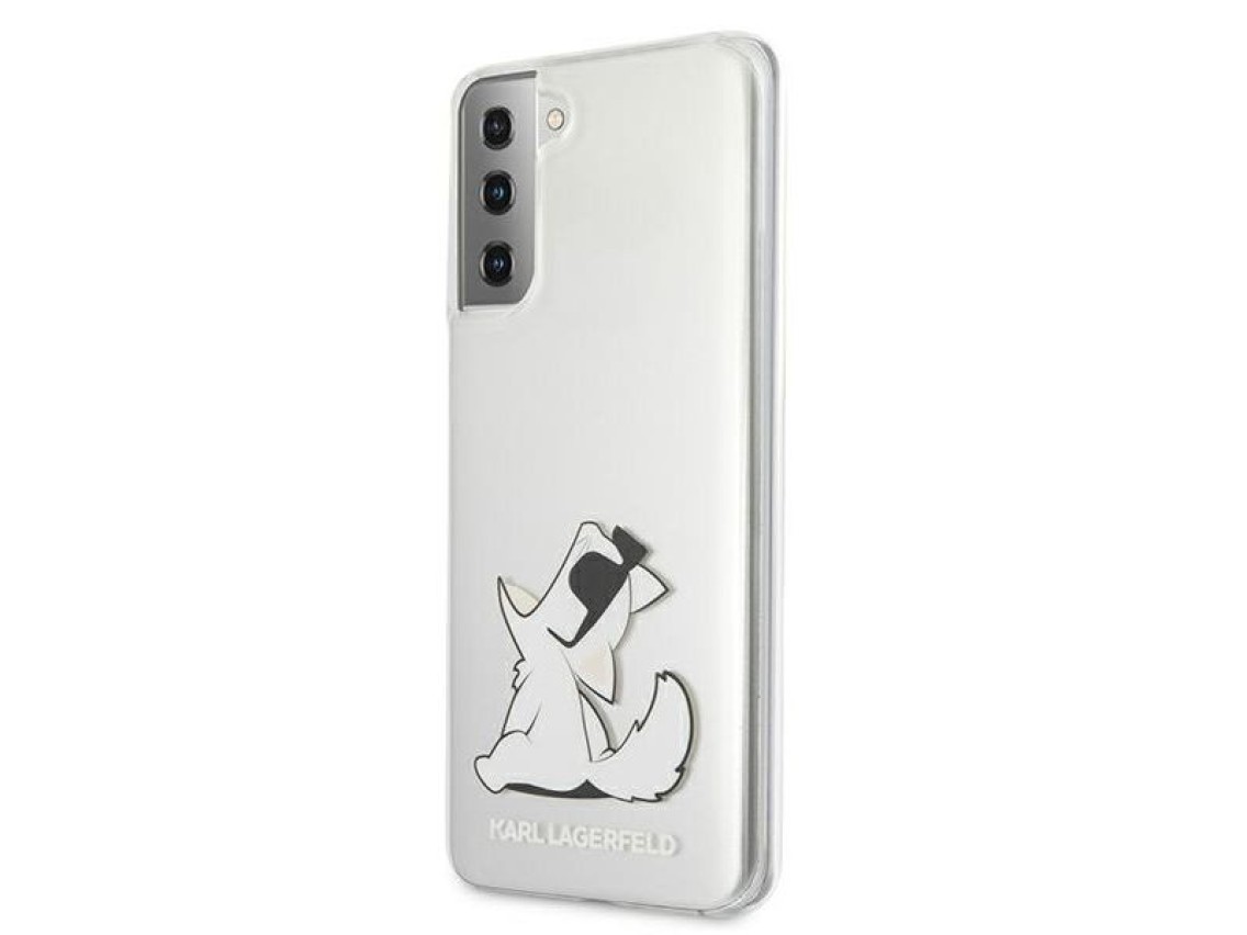 Karl Lagerfeld Choupette Fun Case for Samsung Galaxy S21+ - Transparent
