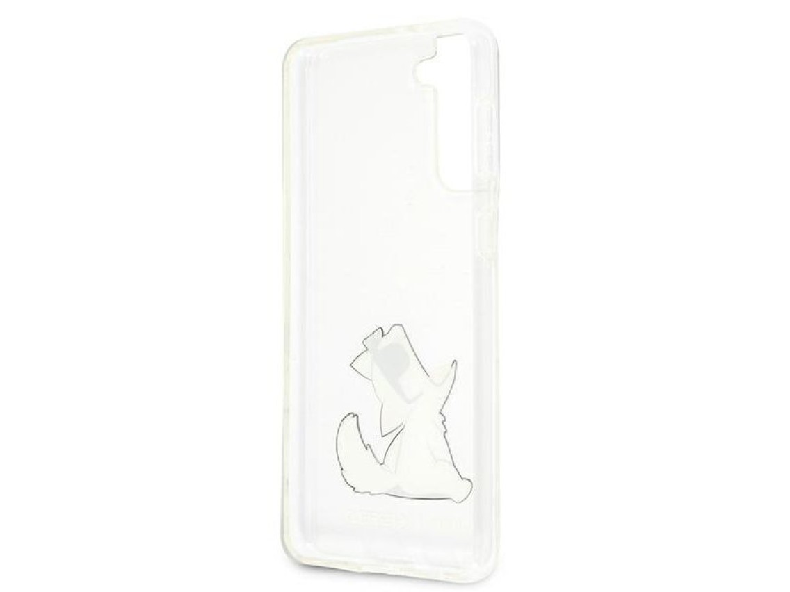 Karl Lagerfeld Choupette Fun Case for Samsung Galaxy S21+ - Transparent