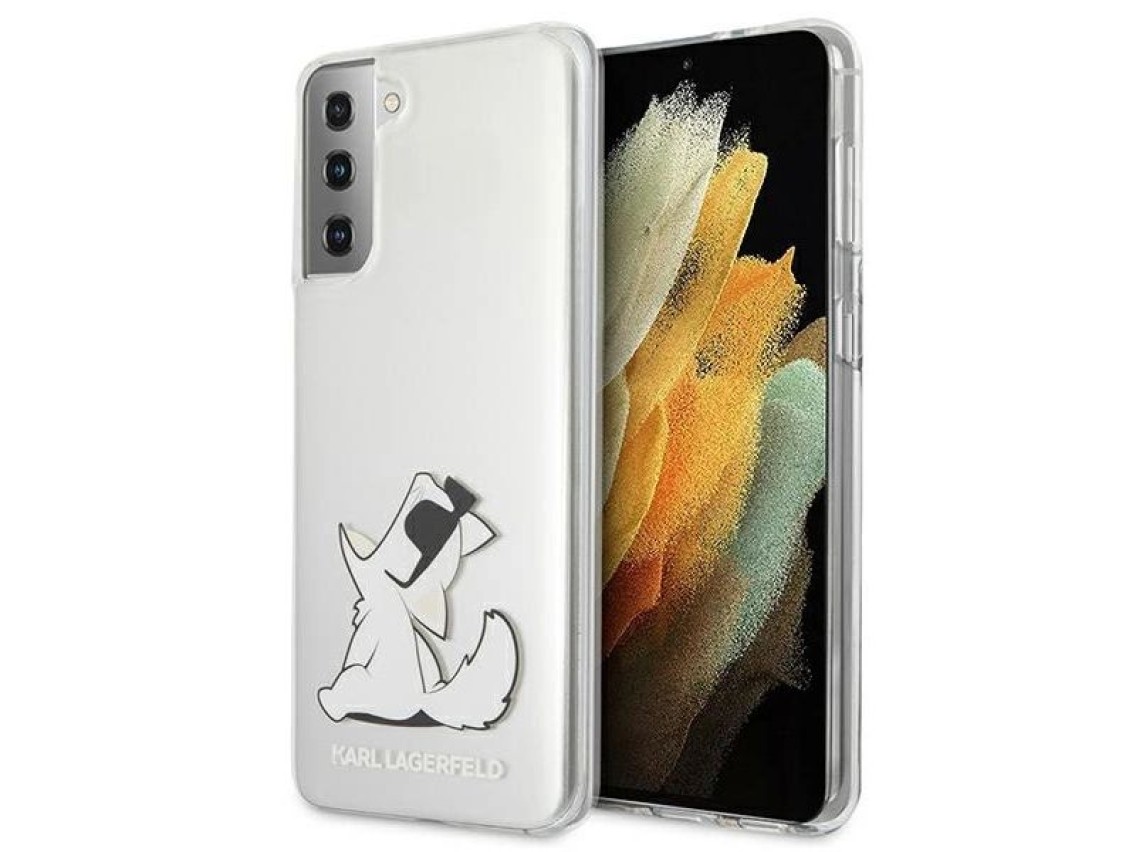 Karl Lagerfeld Choupette Fun Case for Samsung Galaxy S21+ - Transparent