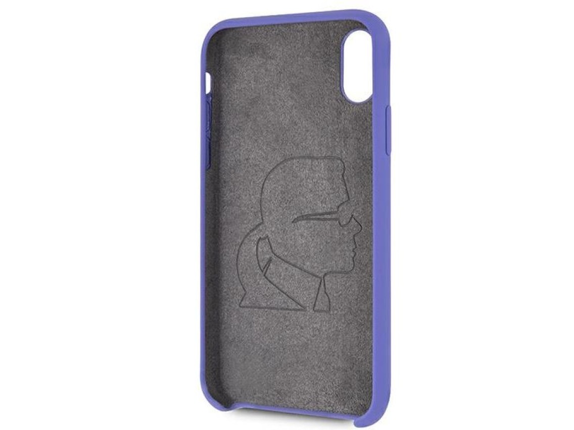 Karl Lagerfeld Silicone iPhone X/Xs Case - Purple