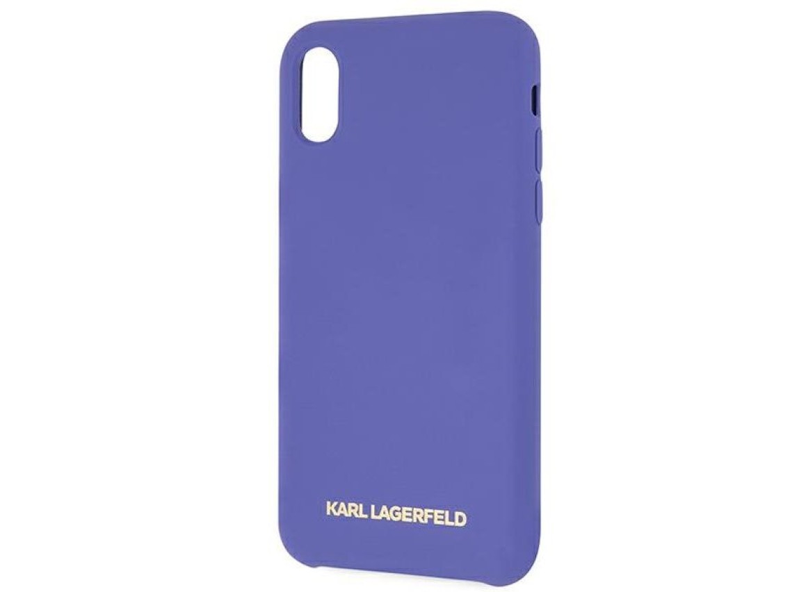Karl Lagerfeld Silicone iPhone X/Xs Case - Purple