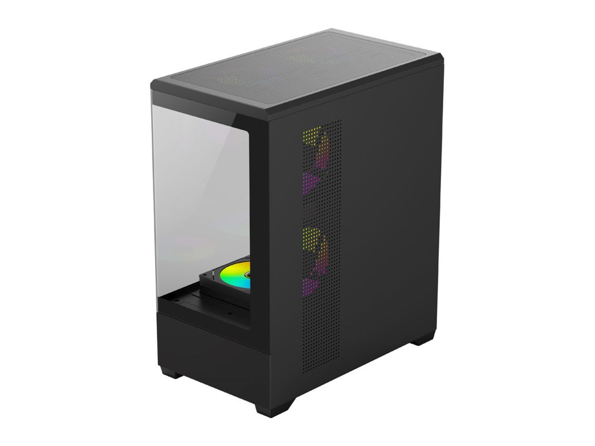 Gabinete para computador DarkFlash C365 (preto) + 5 ventoinhas
