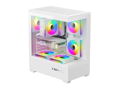Gabinete para computador DarkFlash C365 (branco) + 5 ventoinhas Gabinete para computador DarkFlash C365 (branco) + 5 ventoinhas