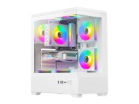 Gabinete para computador DarkFlash C365 (branco) + 5 ventoinhas