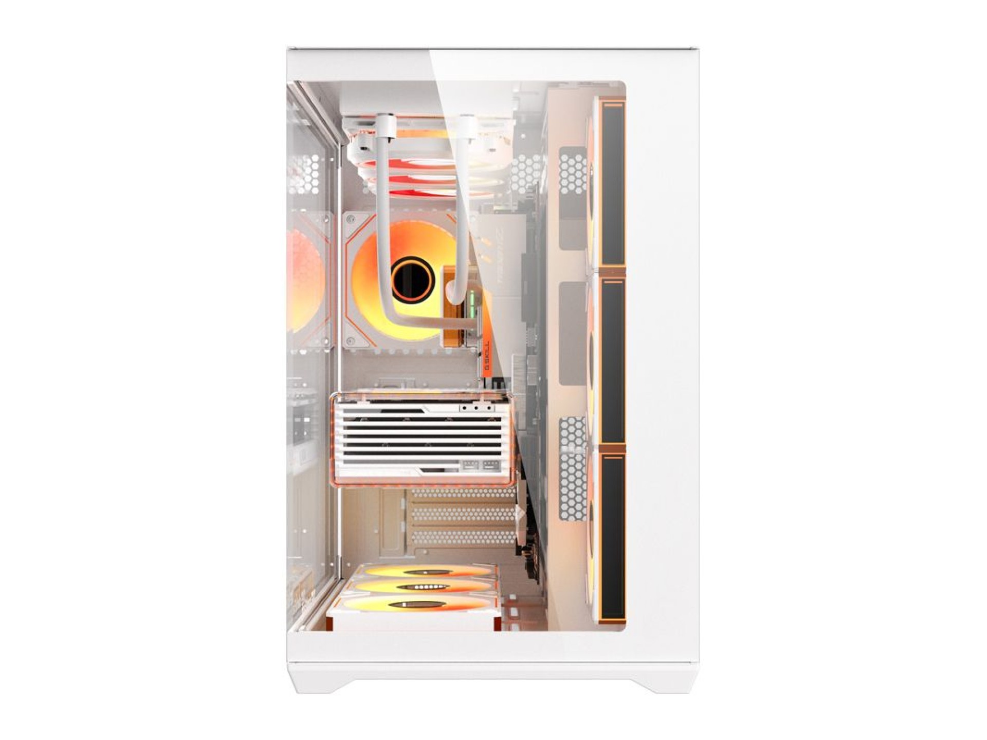 Gabinete para computador DarkFlash C280 (branco) + 7 ventoinhas
