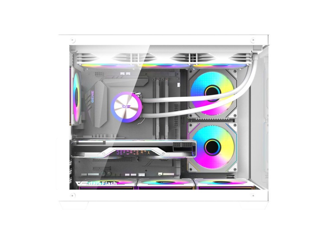 DarkFlash B275 PRO computer case (white) + 6 fans