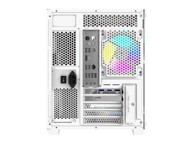 Gabinete para computador DarkFlash B275 PRO (branco) + 6 ventoinhas